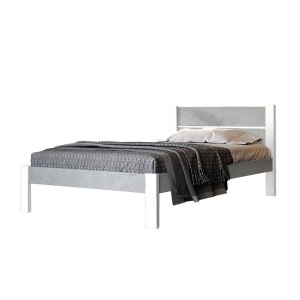 Ліжко Arbor Drev Лофт 2 (ДСП бетон) 120х200, бук, білий