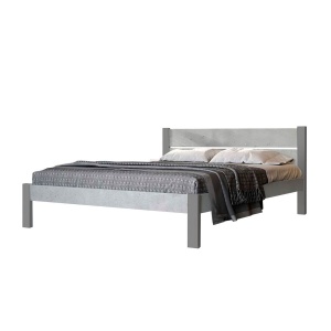 Ліжко Arbor Drev Лофт 2 (ДСП бетон) 140х190, бук, сірий