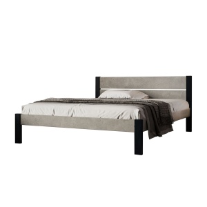 Ліжко Arbor Drev Лофт 2 (ДСП бетон) 180х200, сосна, венге магія