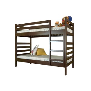 Двухъярусная кровать Arbor Drev Рио 90х190, бук, темный орех.