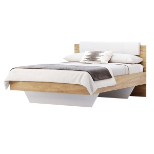 Кровать MiroMark Асті (без вклада) 160х200 см, дуб крафт/белый