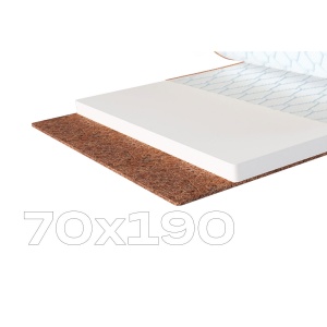 Матрац Sleep&Fly mini топпер Flex 2 в 1 Kokos / Флекс 2 в 1 Кокос (чохол з жаккарду) ЕММ