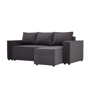 М'який куточок Kredens furniture Фрейм 252х169 см, тканина сіра