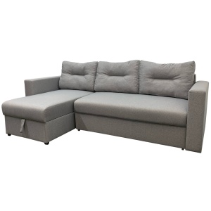 М'який куточок Vika Сіті B 234x140 см сірий (Мальмо 90)