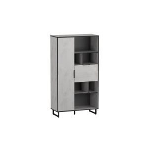 Стелаж комбі Moreli F-0006 Forte / Форте, 90 см бетон тефра