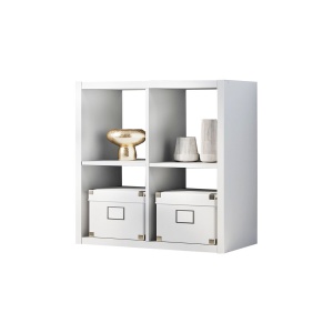 Стелаж на 4 комірки Kredens furniture Vira-0004 76 см білий