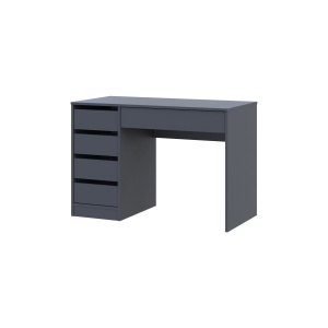 Стіл письмовий Kredens furniture Ерго / Ergo 110x55 см лівий з 5-ма шухлядами Графіт