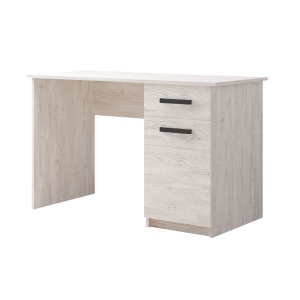 Стіл письмовий Kredens furniture СК-2 115x55 см з тумбою і шухлядою аляска сіра