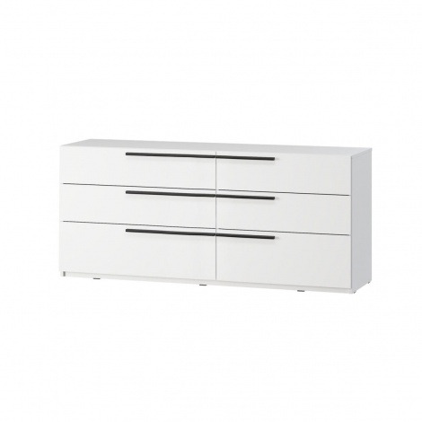 Комод Kredens furniture Venus (0008) з 6 шухлядами 160 см, білий