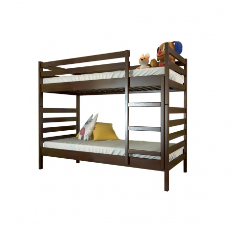 Двухъярусная кровать Arbor Drev Рио 90х190, бук, темный орех.