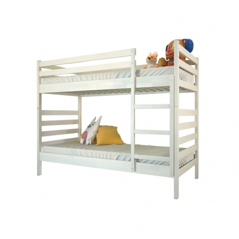 Двухъярусная кровать Arbor Drev Рио 90х190, сосна, белая