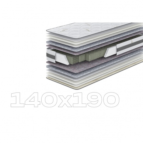 Матрац Планто (серія Aloe Vera) 140х190 Come-for