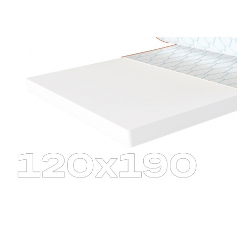 Матрас Sleep&Fly mini топпер Super Flex / Супер Флекс (чехол из жаккарда) 120х190 ЕММ