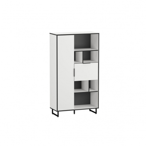 Стелаж комбі Moreli F-0006 Forte / Форте, 90 см білий