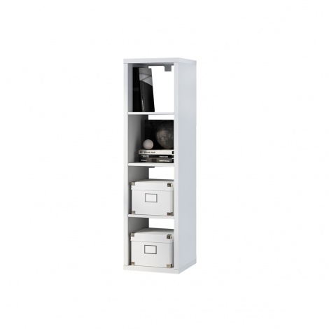 Стелаж на 4 комірки Kredens furniture Vira-0001 40 см білий