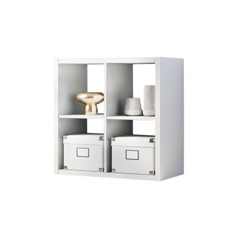 Стелаж на 4 комірки Kredens furniture Vira-0004 76 см білий