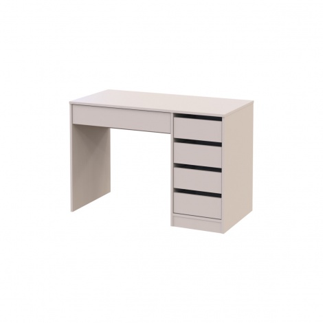 Письменный стол Kredens furniture Эрго / Ergo 110x55 см правый с 5 ящиками Кашемир